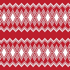 Argyle Fair Isle Seamless Pattern Design