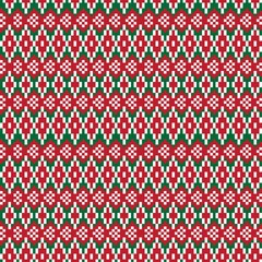 Argyle Fair Isle Seamless Pattern Design