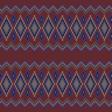 Fototapeta Argyle Fair Isle Seamless Pattern Design