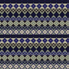 Argyle Fair Isle Seamless Pattern Design