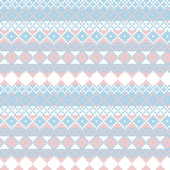Argyle Fair Isle Seamless Pattern Design