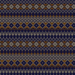 Argyle Fair Isle Seamless Pattern Design