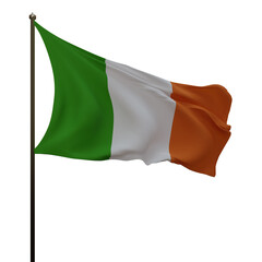 Saint Patrick's Day Irelend Flag Render Elements