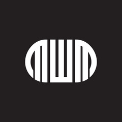 MWM letter logo design on black background. MWM creative initials letter logo concept. MWM letter design.