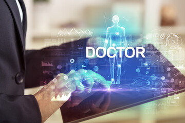 Fototapeta na wymiar Electronic medical record, tech concept
