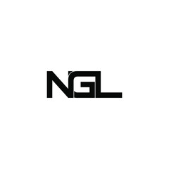 Obraz premium ngl letter original monogram logo design