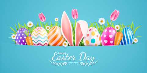 Easter day background illustration