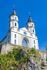 Fototapeta premium Neugotische Kirche von Aarburg, Aargau, Schweiz