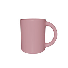 Cup mug on white background. kitchen items.