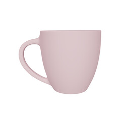 Cup mug on white background. kitchen items.