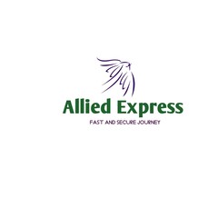 Allied Express is written under the logo on white background. Logo is made with different colours.