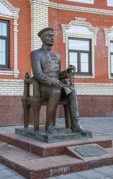 Fedor Keller at embankment in Yoshkar-Ola. Mari El Republic. Russia
