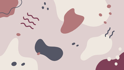 hand drawn minimal nature abstract background