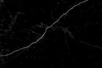 Black marble background with white nature patterns texture