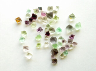 鉱物の写真、蛍石(フローライト、fluolite)の結晶