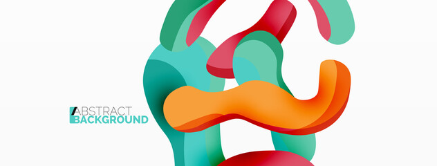 Creative geometric wallpaper. Splash liquid wave fluid shapes background. Techno business template for wallpaper, banner, background or landing