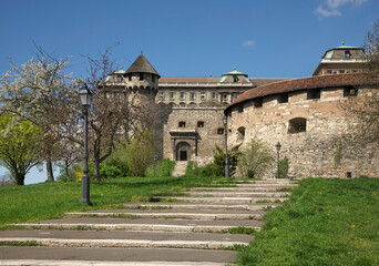 Fototapeta na wymiar Buda castle (royal palace) in Budapest. Hungary