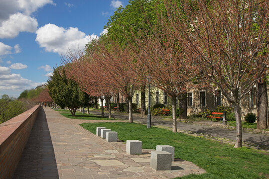 Arpad Toth promenade in Budapest. Hungary