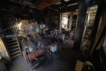 炭鉱施設の廃墟「発電所跡」