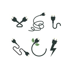 Obraz premium electric cord vector element design illustration