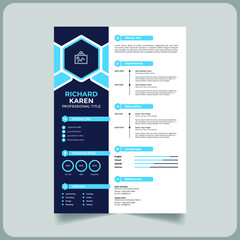 Obraz premium Creative cv or resume template
