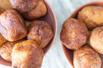 Tasty Nigerian Puff Puff Served at a Party ready to eat