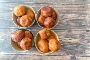 Tasty Nigerian Puff Puff Served at a Party ready to eat