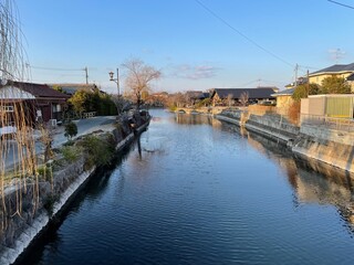 市街地を流れる柳川