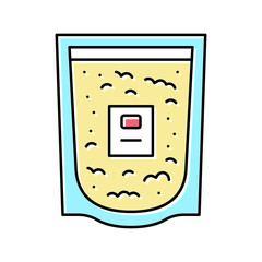 colloidal oatmeal color icon vector illustration