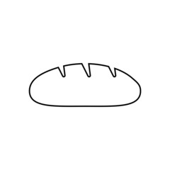 Bread icon in line style