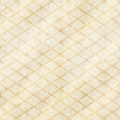 入子菱の和柄背景素材　金色　和紙風テクスチャ　上品　白　ゴージャス　正方形バナー　タイル　幾何学