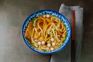 Eomuk udon, Japanese Fish Cake Skewers Udon