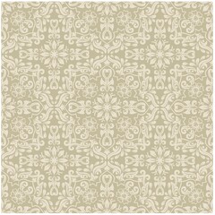 Seamless pattern floral ornament in Arabian style