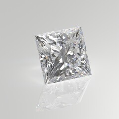 diamond gemstone princess 3D render