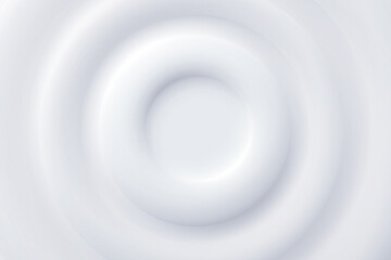 3d plastic neomorphism, soft white figures with geometric concave and convex surface