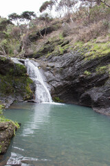 Wainamu waterfalls, West coast of North Island, New Zealand.
