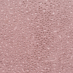 Drops splatter pattern on neutral pink background. Minimalist beauty template