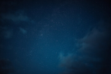 Fototapeta na wymiar Starry sky overhead