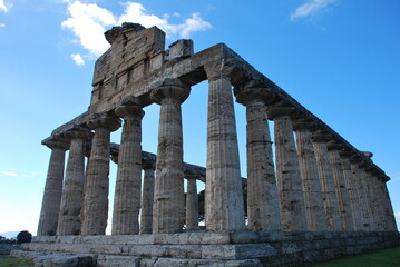 Fototapeta premium Paestum Archaeological Park in Italy 