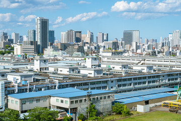 東京の風景；品川から見る都心の風景０５