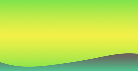 Yellow and Green Gradient Background with Green and Black Wave Design