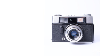 Fototapeta premium vintage film Camera on white background. Film Photography. Analog Camera