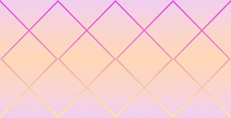 Obraz premium Pink and Light Orange, Triangle and Square Pattern Background.