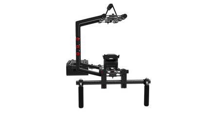 camera rig front view without shadow 3d render