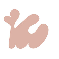 Boho Aesthetic Organic Blob Minimalist