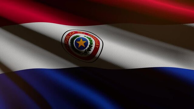 Paraguay flag - loop animation