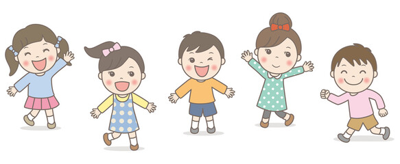 嬉しそうな子供たち