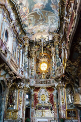 Fototapeta na wymiar Rococo church interior, Munich