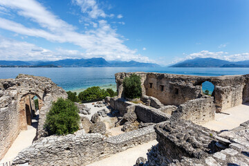 Fototapeta na wymiar Ancient ruins overlooking the sea