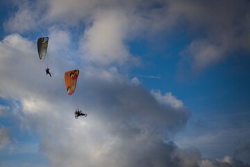 paraglider in the sky